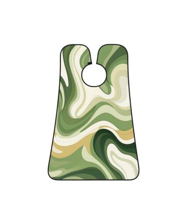 Abstract Wavy Swirl Beard Bib Boho Marble Beard Hair Catcher Non Stick Grooming Cloth for Shaving and Trimming Salon Cape Apron Gifts for Men
