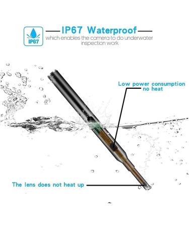 KouRy Ear Wax Removal Ear Cleaner Wireless Ear Camera with 6 LED Lights Ear Endoscope IP67 Waterproof Otoscope Earwax Removal Kit (Black) - Buy Online on GoSupps.com