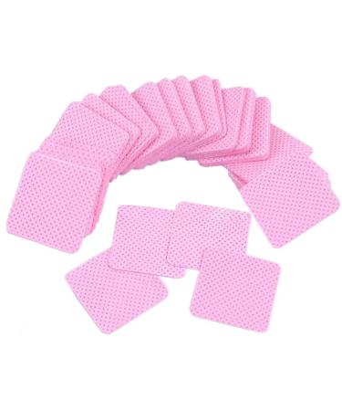 1000Pcs Lint Free Nail Wipes  Faiteary Absorbent Gel Nail Polish Remover Pads  Non Lint Soft Glue Cleaning Wipes for Nail Polish or Eyelash Extension (1000 Pcs-Pink)