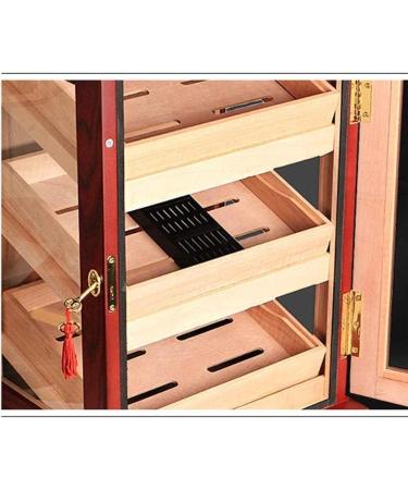 MOLVUS Cigar Box Cigar Cabinet-Cigar Humidifier Three-Layer Box Large Capacity Cigar Box Cigar Moisturizing Cabinet Decorative Box - Buy Online on GoSupps.com
