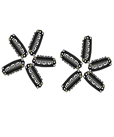 100 Pieces Wig Clips - Kamm Clips Tress Clips & Snap-Clip U-Form Metal Clips for Wig & Hat Fastening - Black & Dark Brown - Buy Online on GoSupps.com