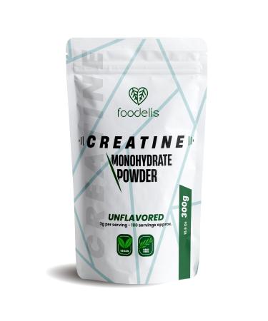 Creatine Monohydrate Powder After or Pre Workout 300 Grams 100 Servings Gym Supplement for Men & Women Vegan Gluten Free Tasteless Increase Physical Performance and Muscle Strength Scoop Included