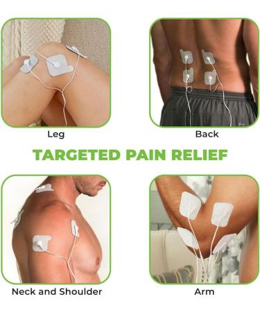 AccuRelief TENS Unit - Clinical Strength Pain Relief System for Back Neck & Body Pains - OTC Approved Muscle Stimulator - International Shipping Available - Buy Online on GoSupps.com