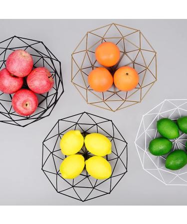 Fruit Basket Bowl Fruit Bowl BasketSimple Style Geometric Fruit Vegetable Wire Basket Metal Bowl Kitchen Storage Desktop Metal Fruit Bowl Fruit Bowls (Color : Gold) - Buy Online on GoSupps.com