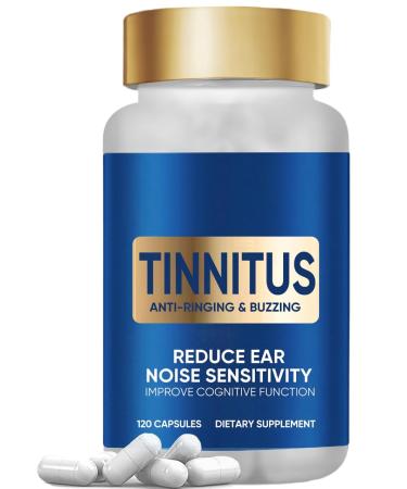 veryherbs Tinnitus Relief for Ringing Ears 120 Capsules with Vitamin C & B Complex Supports Ear Health
