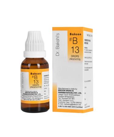 Dr. Bakshi's BAKSON'S HOMOEOPATHY # B 13 Prostatitis Drops (30 ml)