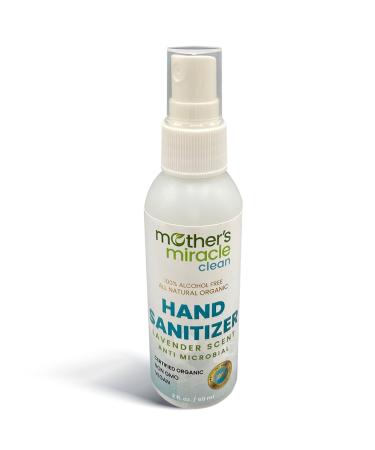 Mother's Miracle Clean Vegan Hand Sanitizer | Alcohol-Free | 100% All-Natural | Single - 2oz Bottle | Kills 99.9% of Germs | TSA Approved | Paraben-Free Phosphate-Free Cruelty-Free | Long Lasting | Made in the USA Single - 2 Ounce