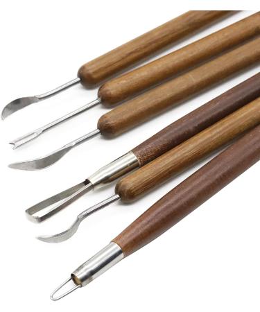 LEKAI 6 Pieces Double Ended Modeling Tools for Clay Sculpture, Wooden Handle - Arts and Crafts - Buy Online on GoSupps.com