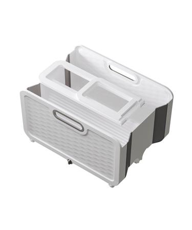 Foldable Bucket with Wheels Portable Bucket Space-saving Floor Cleaning Solution for Home and Office