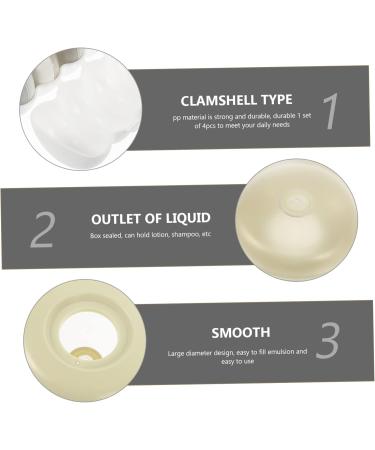 Beavorty 2 Sets travel bottle travel soap bottle press type lotion dispenser Daily Use Lotion Containers lotion jar Airless Pump Jar travel containers pp storage bottle white make up - Buy Online on GoSupps.com