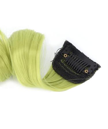 Shop 5 Pcs Arctic Green Clip-In Colored Hair Extensions | 21.7 Inch Synthetic Highlights for Women & Girls - Buy Online on GoSupps.com