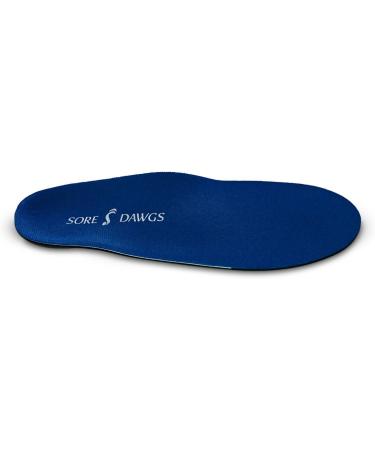 Sore Dawg Expedition Support Insoles - Blue, Medium Size for All-Around Footwear | Men's 7.5-9, Women's 8-10.5 - Buy Online on GoSupps.com