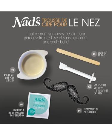 Nad s Nose Wax Kit for Men and Women - Quick and Easy Nose Hair Removal Kit Wax Kit - Buy Online on GoSupps.com