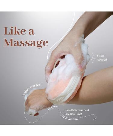 Atesswy Bath Sponge Shower Loofah Body Scrubber - Pack of 2 - Buy Online on GoSupps.com