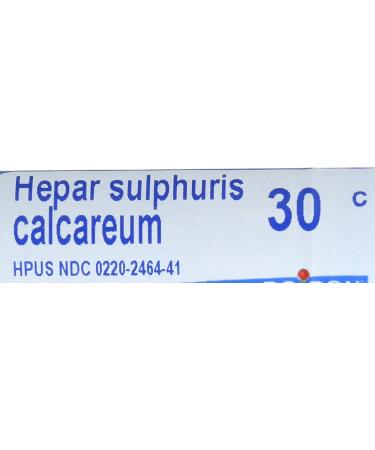 Boiron Hepar Sulphuris Calcareum 30C - 80 Pellets for Homeopathic Relief - Buy Online on GoSupps.com
