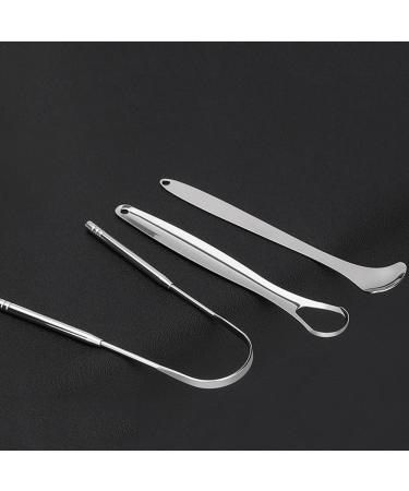 Matybobe Oral Tongue Cleaner | 3-Part Stainless Steel Scrubber for Adults & Kids | Enhance Oral Hygiene & Reduce Bad Breath - Buy Online on GoSupps.com