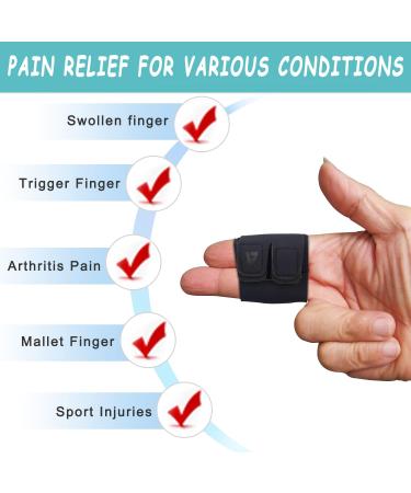Vertelife Finger Protection Sleeves | Neoprene Joint Pain Relief for Arthritis & Sports Injuries - Comfortable 2-Piece Set - Buy Online on GoSupps.com