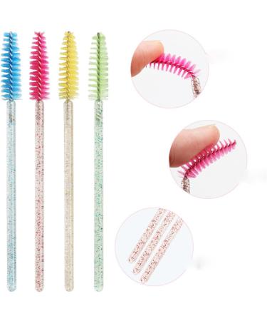 PJRYC 5 0PCS / Sac Sourcils Mascara Baguette Spoolie Spoolie Brosse Jetable Lash Wands Extension Extension Extension DE COULAGE POIGNES DE Mascara Bague (Handle Color : Pink) - Buy Online on GoSupps.com