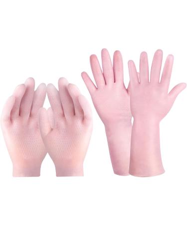 Moisturizing Gloves Overnight 2 Pairs Non-Slip Palm Elastic Lotion Gloves Free Size Waterproof Gloves for Dry Hands Chapped Skin Moisturizing Gloves - Buy Online on GoSupps.com