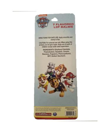 Taste Beauty Paw Patrol 7-Pack Variety Lip Balm Set - Flavored Lip Care for Kids - Buy Online on GoSupps.com