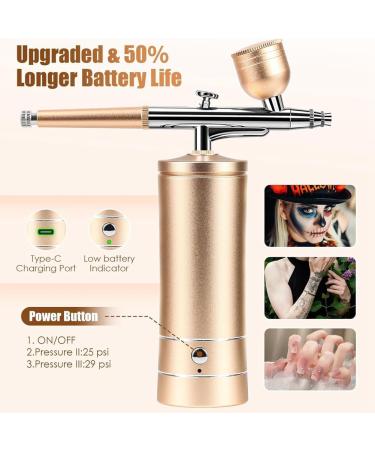 tibiu Airbrush - Kit Rechargeable Cordless Airbrush Compressor Replacement Nail Art Airbrush Kit Portable Airbrush for Nails Cake - Buy Online on GoSupps.com