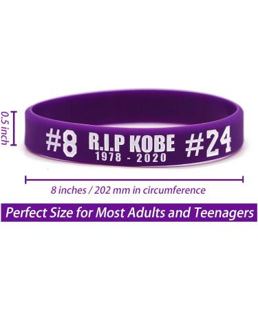 AVEC JOIE RIP Memorial Basketball Silicone Bracelets - Set of 6 Teens and Adults Rubber Wristbands in Six Colors - Buy Online on GoSupps.com