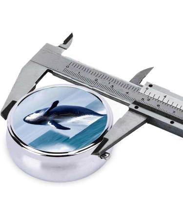 Whales at Searound Pill Box | 3-Compartment Portable Travel Organizer for Purse & Pocket - Buy Online on GoSupps.com
