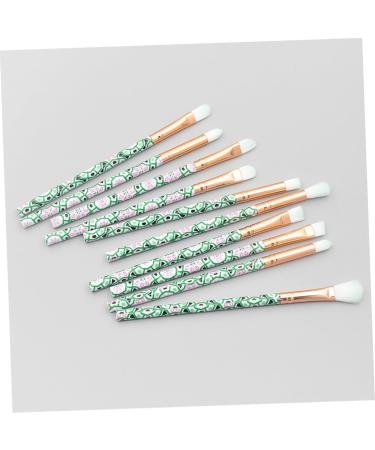 Ipetboom 10pcs Makeup Green Plastic Supplies Eyeshadow Care Eye Beauty Handle Hair Cosmetic - Buy Online on GoSupps.com