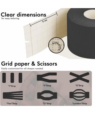 Kinesiology Tape 3 Rolls Pack (2" x 19.7" 15m) Waterproof Elastic Therapeutic Sports Tape for Shoulder Knee Elbow Ankle Breathable Latex Free Tape Promotes Recovery & Providing Support Mixed Pack - Buy Online on GoSupps.com