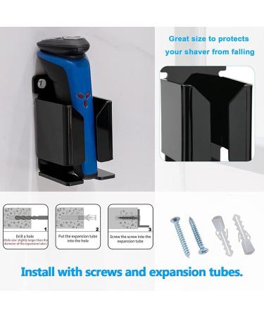 Jingling Self-Adhesive Toothbrush & Razor Holder for Shower Electric Shed Organizer in Black | Durable Storage Solution for Toiletries - Buy Online on GoSupps.com