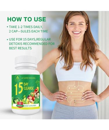 ausalli 15-Day Herbal Digestive Support Plant-Based Formula with Natural Ingredients 30 Count - Buy Online on GoSupps.com
