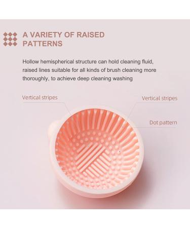 AREMOD Makeup Brush Cleaner Mat - Silicone Brush Cleaning Tool for Women & Girls (Pink) - Buy Online on GoSupps.com