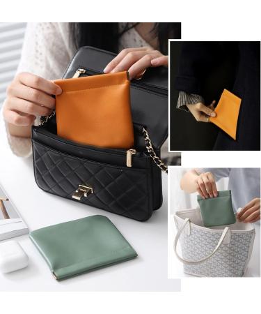 ALUXY 3Pcs Waterproof Leather Pocket Cosmetic Bag Set - Portable Self-Closing Travel Makeup Pouches - Buy Online on GoSupps.com