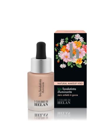 Helan Bio Illuminating Foundation Glowling Effect Hyperfluid and Light Texture Suitable for All Skin Types Light Color