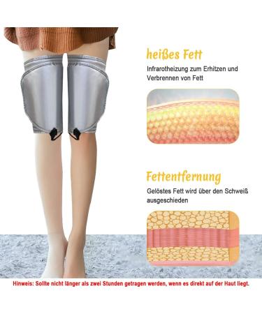 Buy Bounabay Leg Massage Device with Heat | Premium Fat Burning Sauna for Thighs & Calves | 9 Temperature Levels for Enhanced Blood Circulation - Buy Online on GoSupps.com