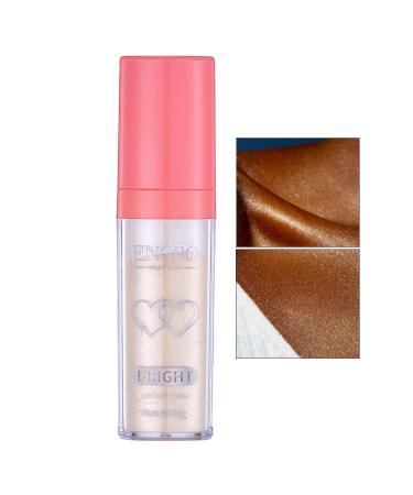 Face Highlighter Powder | Fairy Highlight Patting Powder Highlighter - 9g Brightening Face Body Hair Makeup Stick Fairy Highlight Patting Powder for Face&Body&Hair Sritob 04#gold