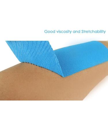 GIWIL 2 Packs Medical Kinesiology Athletic Sport Tape Original Cotton Elastic Kinesiology Theraeputic Tape TAPE PRO Synthetic Elastic Kinesiology Best Aid For Recovery & Muscle Support 4 Colors 5m x 5cm Blue - Buy Online on GoSupps.com