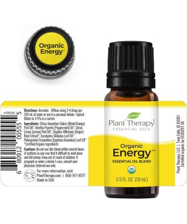 Buy Plant Therapy Organic Energy Essential Oil Blend 10 mL - 100% Pure Undiluted Therapeutic Grade for International Shipping - Buy Online on GoSupps.com