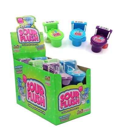 VSTAR Sour Flush Fruit flavoured lollipop with sherbet dip 39g (12)