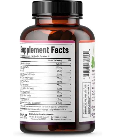 Snap Supplements Detox Cleanse Capsules - Advanced Blend for Full Body Detox & Cleanse - 60 Capsules - Buy Online on GoSupps.com
