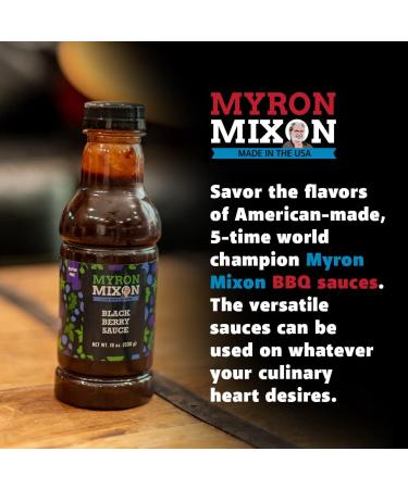 Myron Mixon BBQ Sauce | Hickory | Champion Pitmaster Recipe | Gluten-Free BBQ Sauces MSG-Free USA Made | 18 Oz Bottle - Buy Online on GoSupps.com