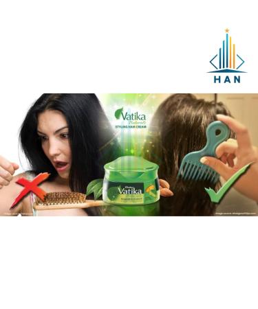 Vatika Naturals Nourish & Protect Styling Hair Cream with Henna Almond & Aloe Vera - 140ml for Healthy Hair | Buy Online Worldwide - Buy Online on GoSupps.com