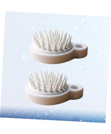 Tovinanna 6 STK Silicone Scalp Massager Shampoo Brush - Head Care & Hair Washing Accessories - White Bathroom Scrubber - Buy Online on GoSupps.com