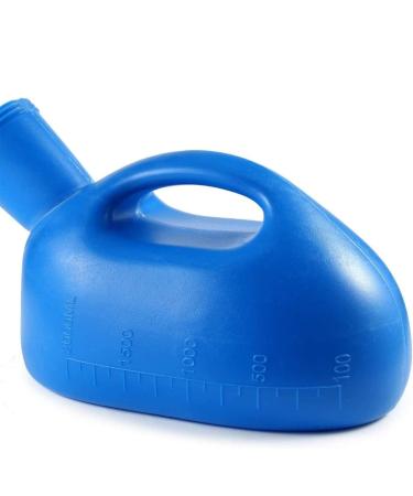 Male Urinal Urine Bottles for Men Portable Potty Pee Bottle 2000ML for Men's Urinal Home Camping Car Travel with 1.6m Long Tube Blue - Buy Online on GoSupps.com