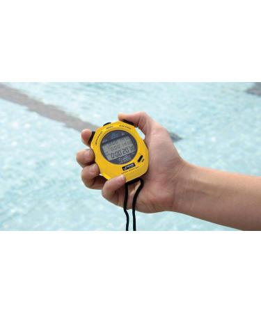 FINIS Waterproof Stopwatch for Swim Training - Yellow | 3 x 300m - Buy Online on GoSupps.com