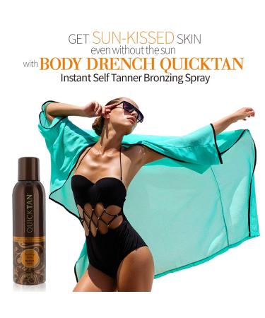 Body Drench Quick Tan Instant Self-Tanner Bronzing Spray - Medium Dark 6 oz - Buy Online on GoSupps.com
