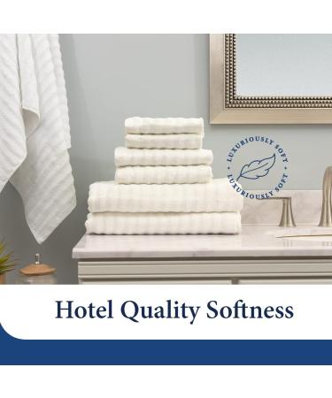 Luxury Bamboo Blend Washcloth Set - Ultra Soft & Absorbent - 2-Pack Grey - Cosy House Collection - Buy Online on GoSupps.com