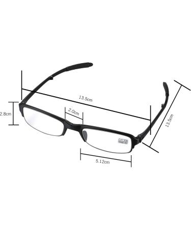 Aroncent Black Reading Glasses - Stylish Strengths +1.5 | Visual Aid & Optics for Men & Women - Buy Online on GoSupps.com