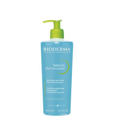Bioderma - Sbium Foaming Gel - Face and Body Cleanser - Makeup Remover Cleanser - Face Wash for Combination to Oily Skin 16.91 Fl Oz (Pack of 1)