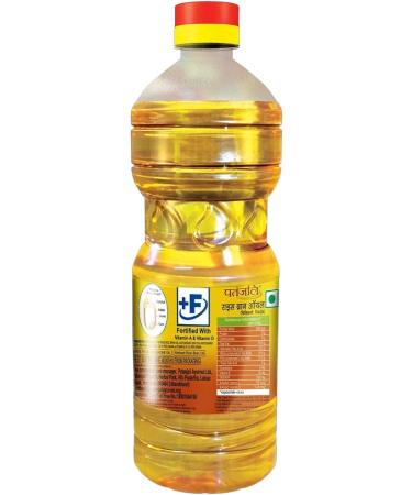 Pata'njali Rice Bran Oil Naturally Fatty Acid for Cooking Frying 1 L Bottle - Buy Online on GoSupps.com